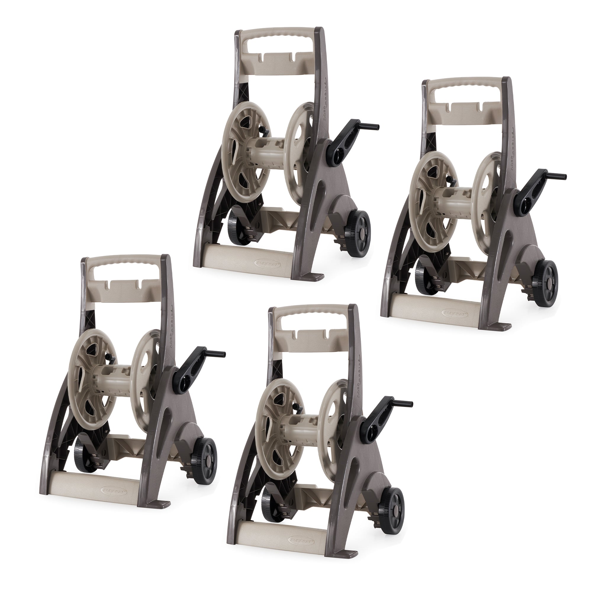 Suncast 175' Hosemobile Resin Garden Hose Reel Cart with Leader Hose (4 Pack)