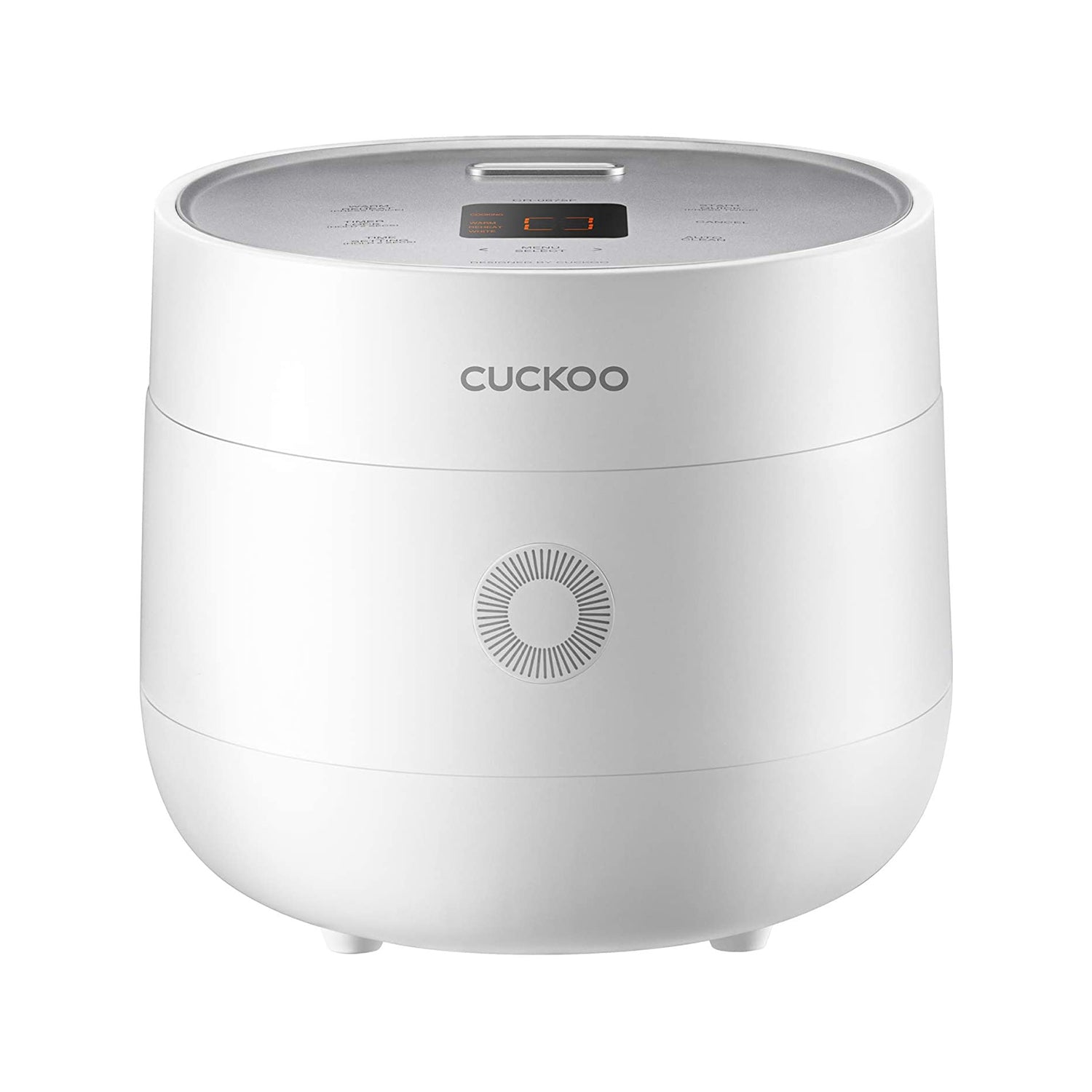 CUCKOO CR-0675FW 6 Cup Rice Cooker and Warmer with Nonstick Inner Pot, White - VMInnovations