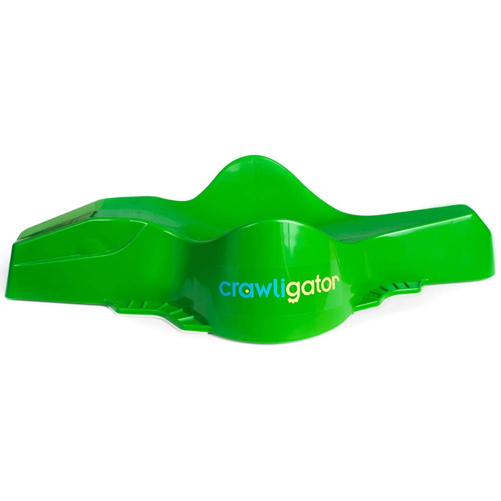 Crawligator Fun Tummy Time Rolling Strength Building Baby Toy, Green (Open Box)