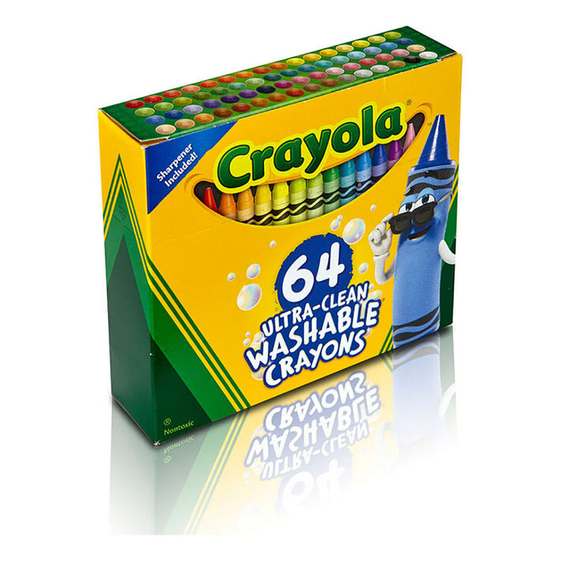 Crayola Ultra Clean Washable Coloring Crayons with Built In Sharpener (48 Pack)