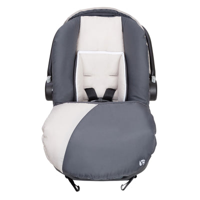 Baby Trend Ally Adjustable 35 Pound Infant Baby Car Seat w/ Base, Gray (2 Pack)