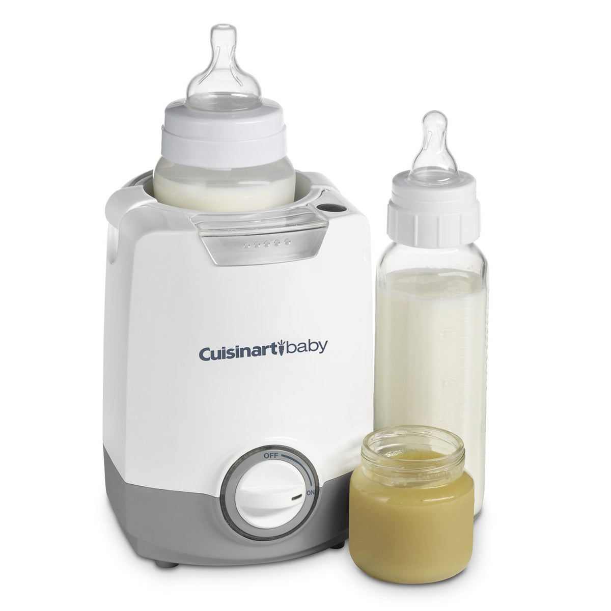 Cuisinart Child Safe Steam Heated Home Baby Bottle Warmer and Night Light, White - VMInnovations