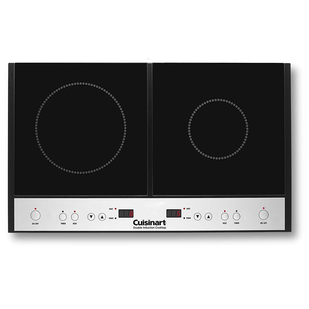 Cuisinart Quick Heat Double Induction Stove Cooktop Surface, Black (For Parts)