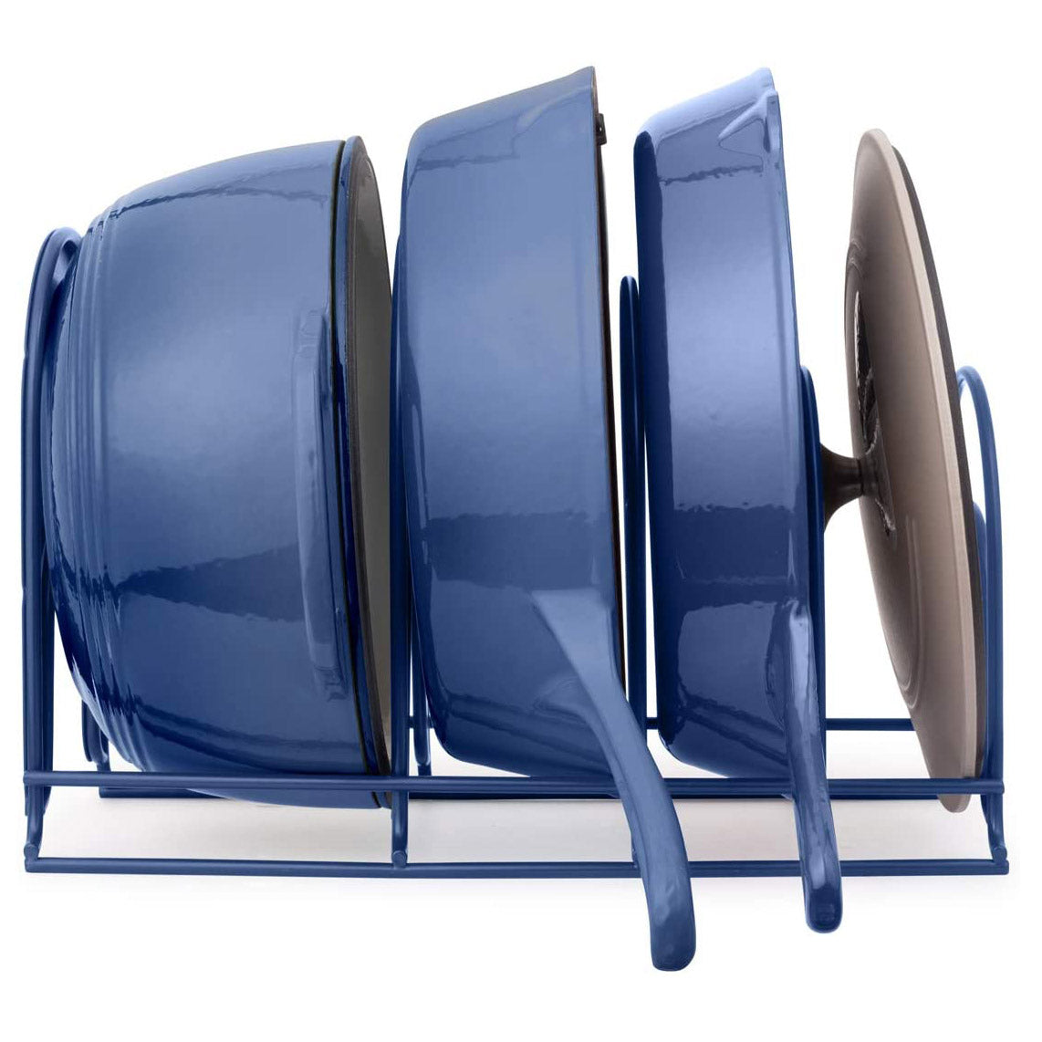 Cuisinel Extra-Large 15-Inch 5-Tier Pan and Pot Organizer Rack, Blue (For Parts)
