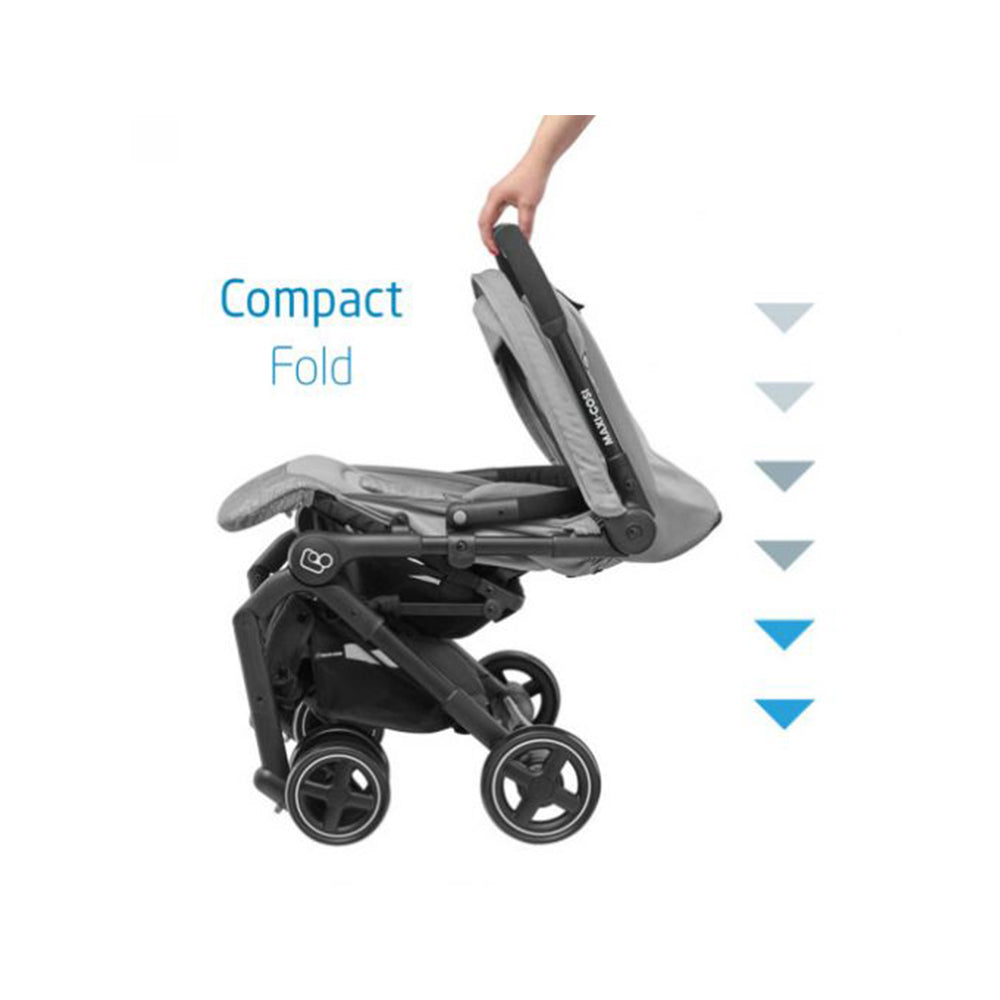 Maxi-Cosi Lara Travel Easy Fold Lightweight Canopy Baby Stroller, Nomad Red