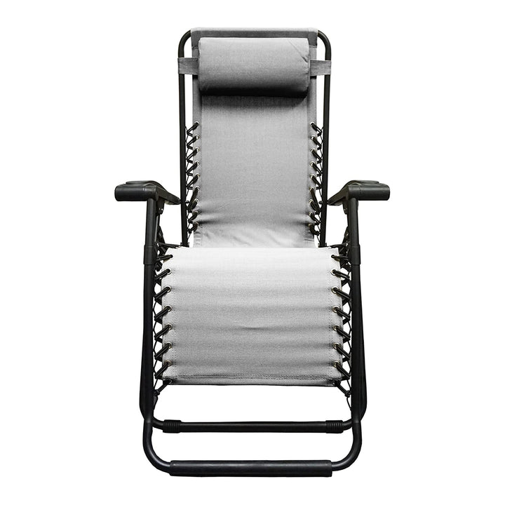Caravan Sports Zero Gravity Outdoor Folding Camping Patio Lounge Chair, Gray - VMInnovations