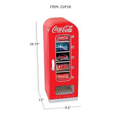 Koolatron Coca-Cola Official Push Button Vending Machine Mini Fridge (Used)