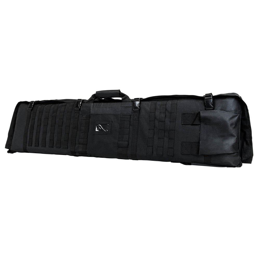 NcSTAR VISM Soft Padded Gun Case Rifle Carry Bag & 5.5' x 3' Shooting Mat, Black