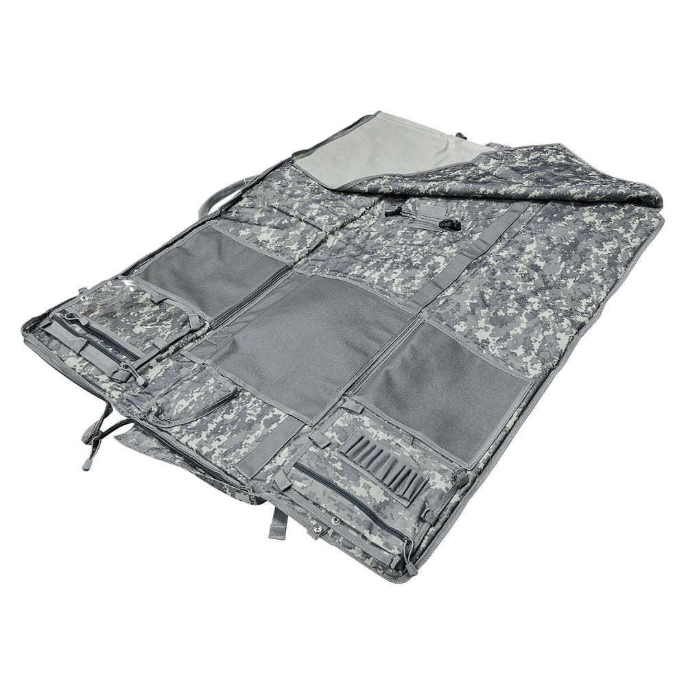 NcSTAR VISM Soft Padded Gun Case Rifle Carry Bag & 5.5' x 3' Shooting Mat, Camo