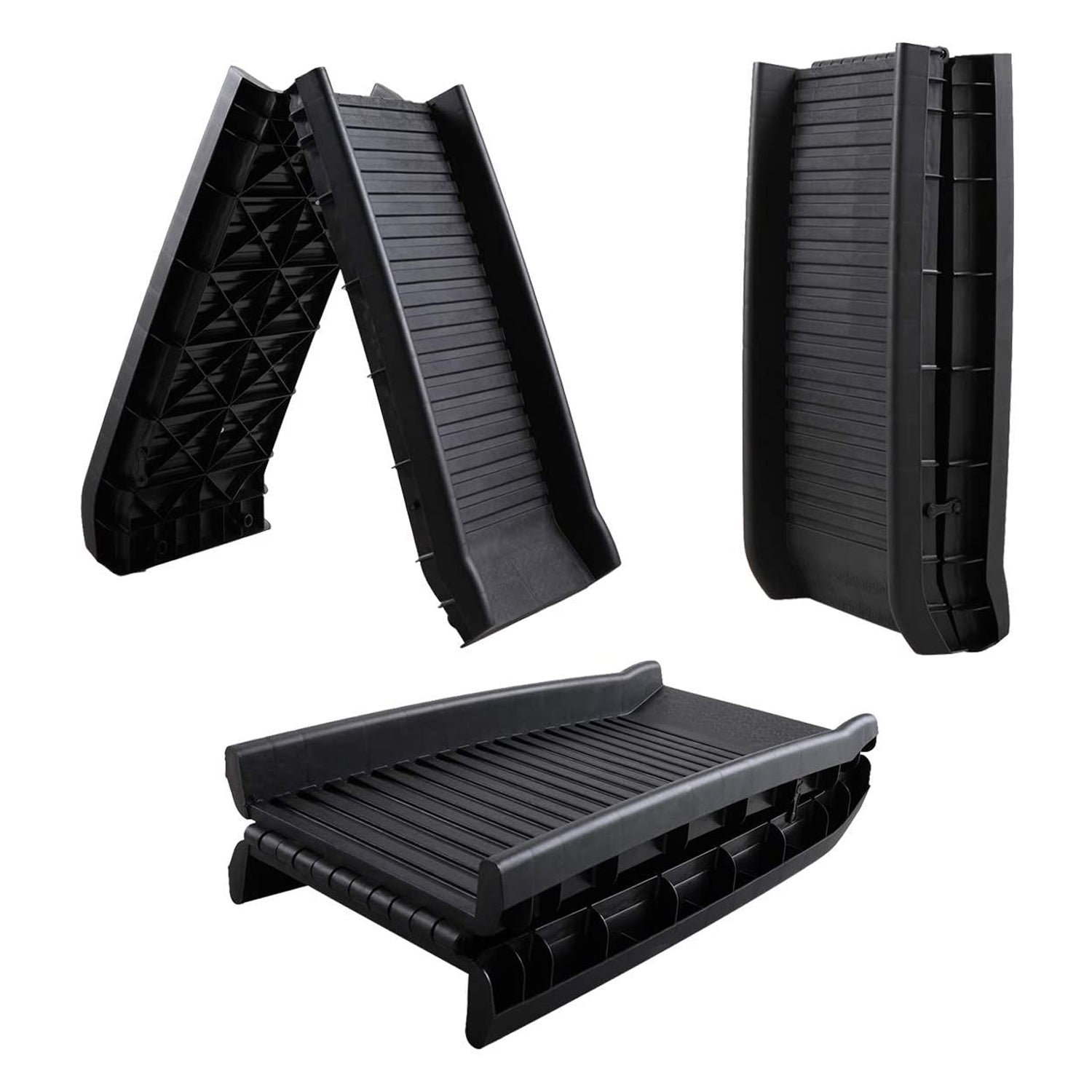 Coziwow Portable Non Slip Folding Dog Ramp, 61 Inch, 160 to 200 Pounds, Black (Refurbished)