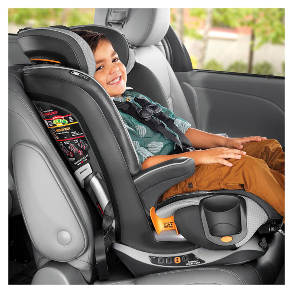 Chicco Q Collection MyFit Zip Air Car Seat with Harness Plus Booster Seat, Black - VMInnovations