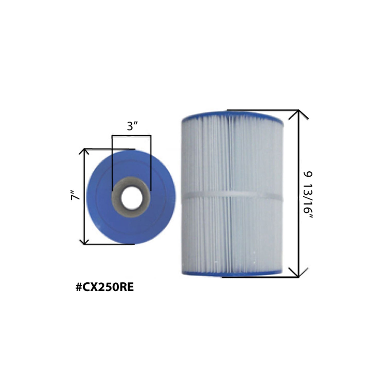 Hayward 25 Sq Ft Replacement Cartridge Element for Hayward Filter Model C250 - VMInnovations
