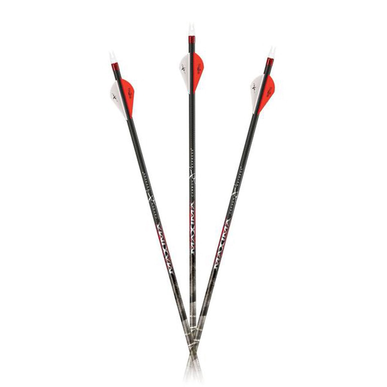 Carbon Express 50676 Maxima 350 Size 32.5 Inch Bowhunting Arrow Shafts, 12 Pack