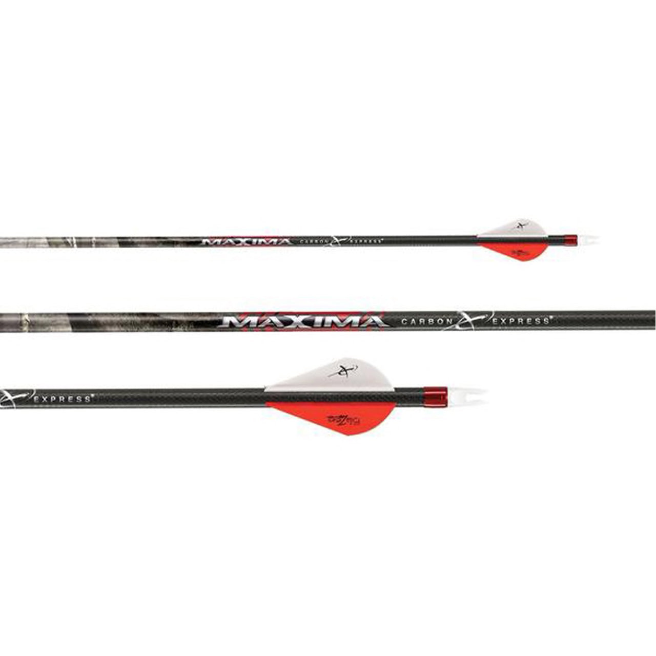 Carbon Express 50676 Maxima 350 Size 32.5 Inch Bowhunting Arrow Shafts, 12 Pack
