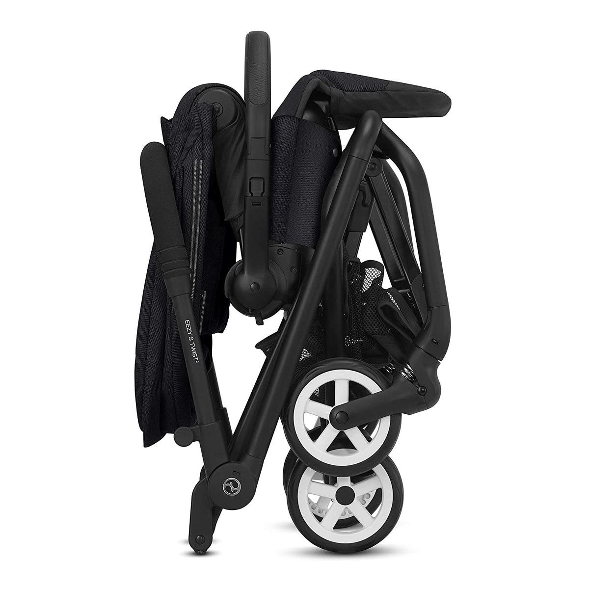 Cybex Gold Eezy S Twist 2 Folding Travel System Baby and Toddler Stroller, Black - VMInnovations