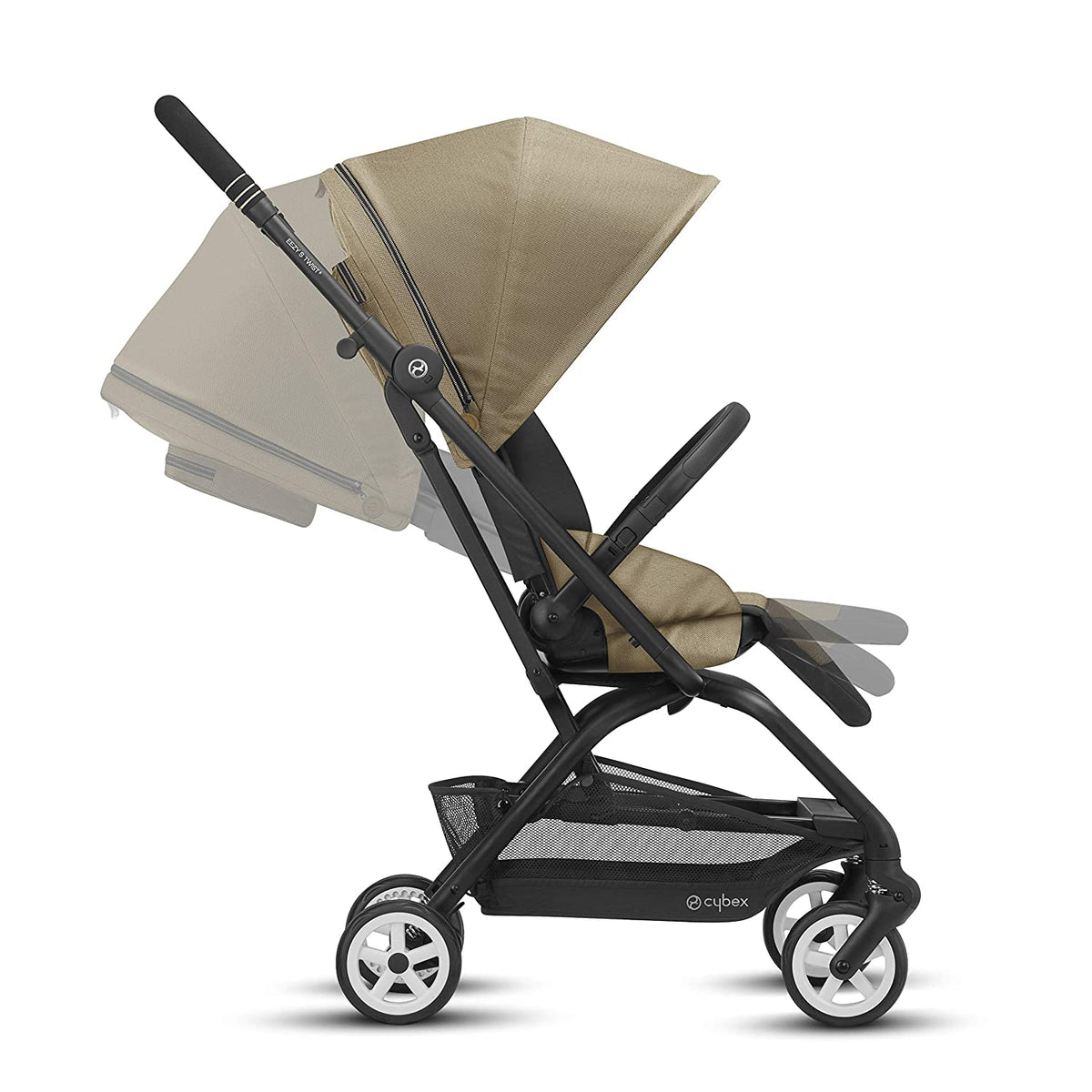 Cybex Gold Eezy S Twist 2 Folding Travel System Baby and Toddler Stroller, Beige - VMInnovations