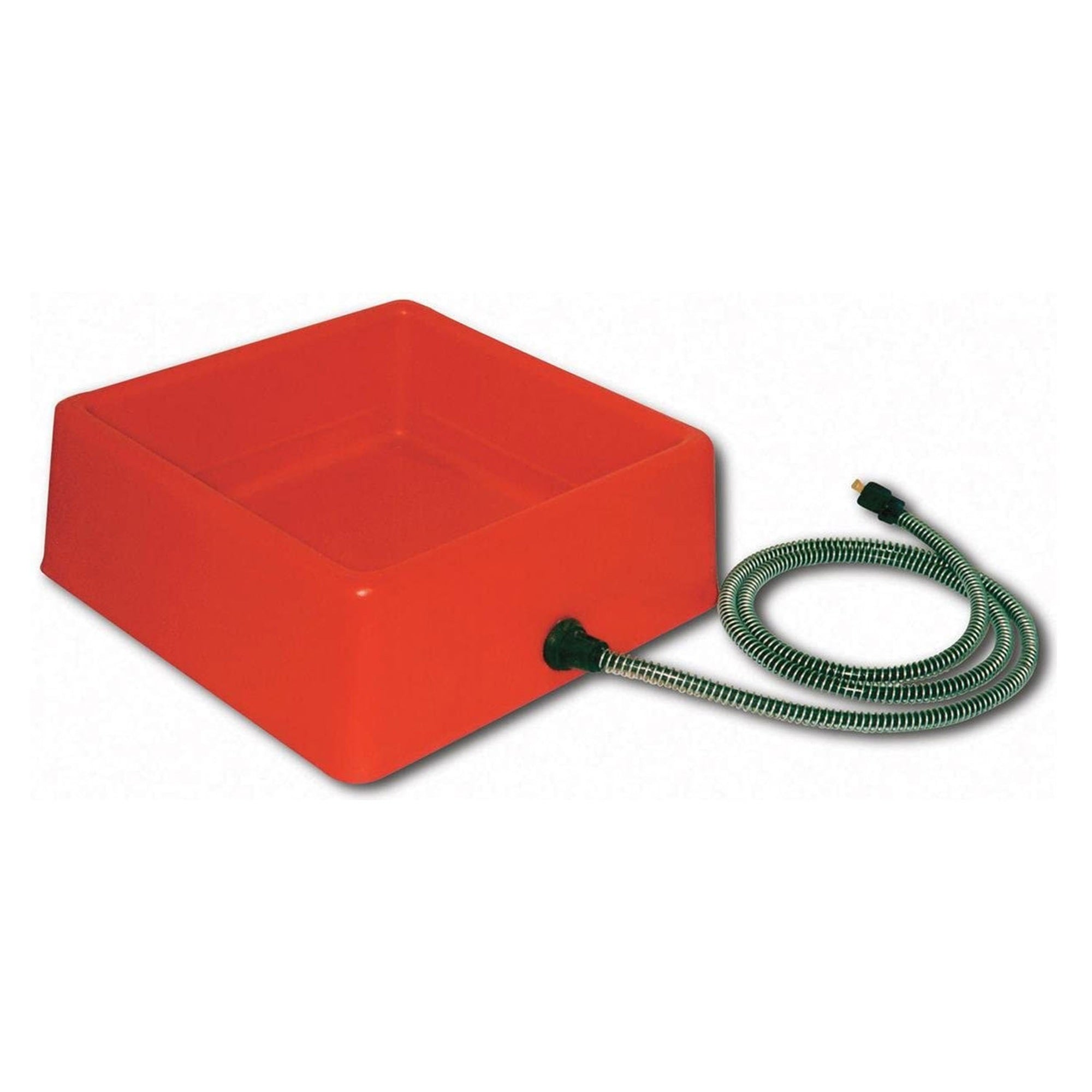 D-19 1.25 Gallon 60W Electric Heated Chicken Pet Water Bowl, Red (Used) - VMInnovations