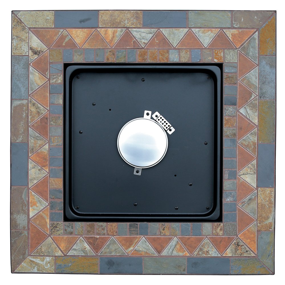 Endless Summer Propane Powered Square Outdoor Patio Firetable w/ Rocks (2 Pack) - VMInnovations