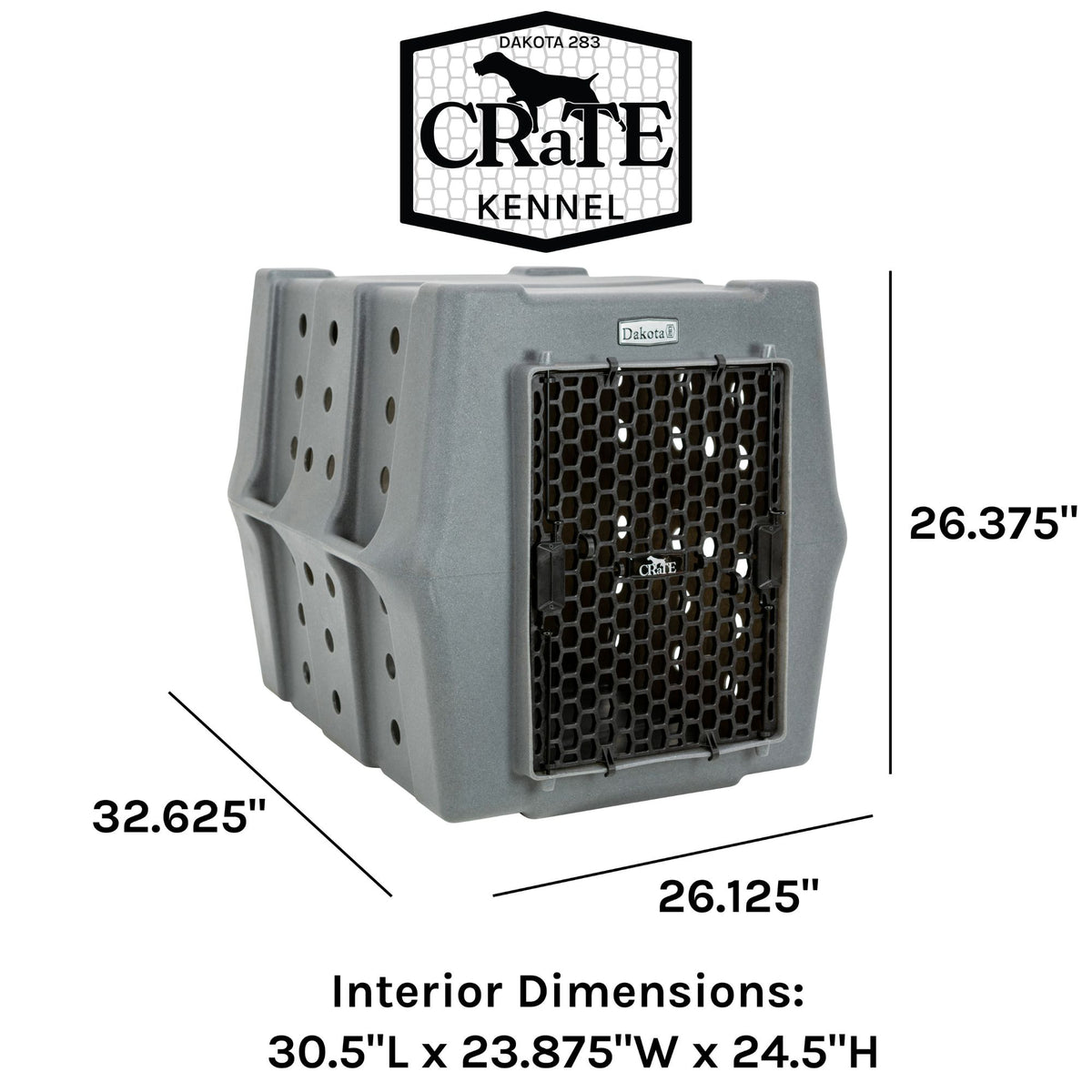 Dakota 283 Canine Rough and Tough Economy Pet Kennel, Intermediate (Open Box) - VMInnovations