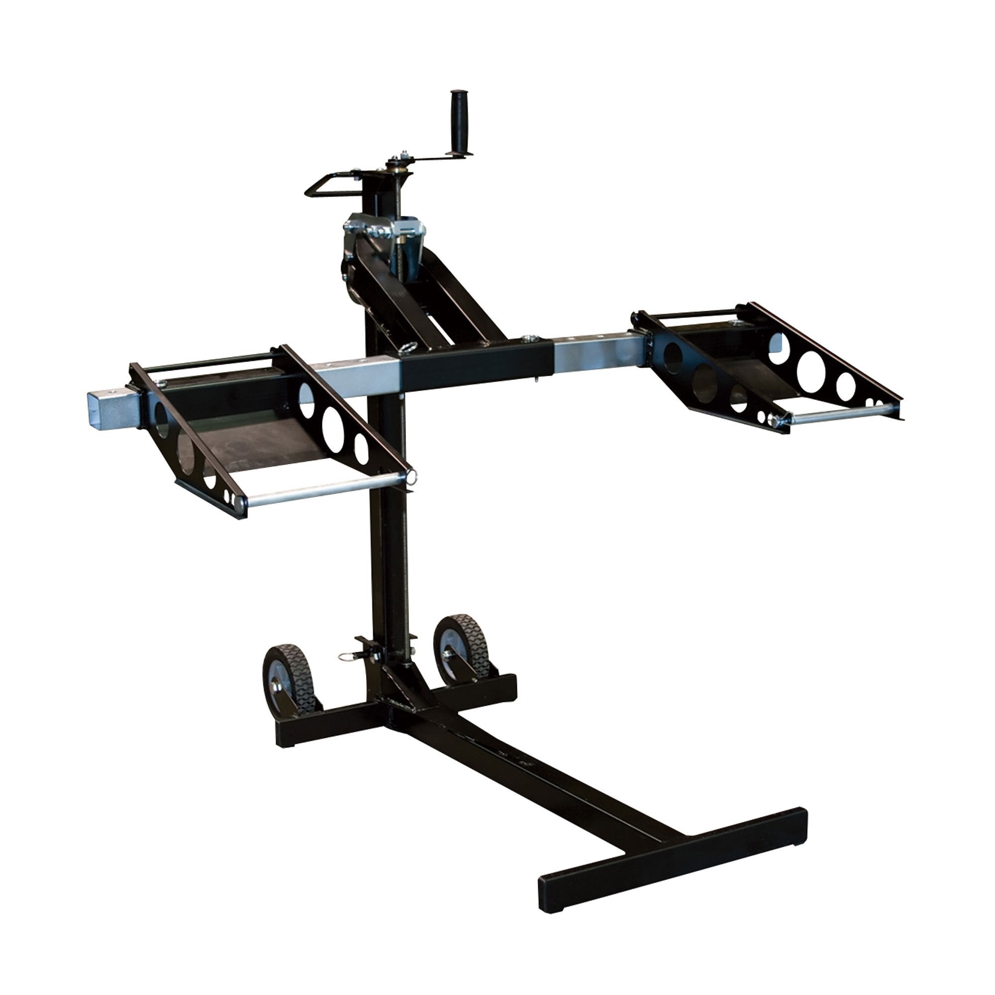 MoJack Flat Folding 500lb max Riding Lawn Mower Lift Jack, Certified Refurbished