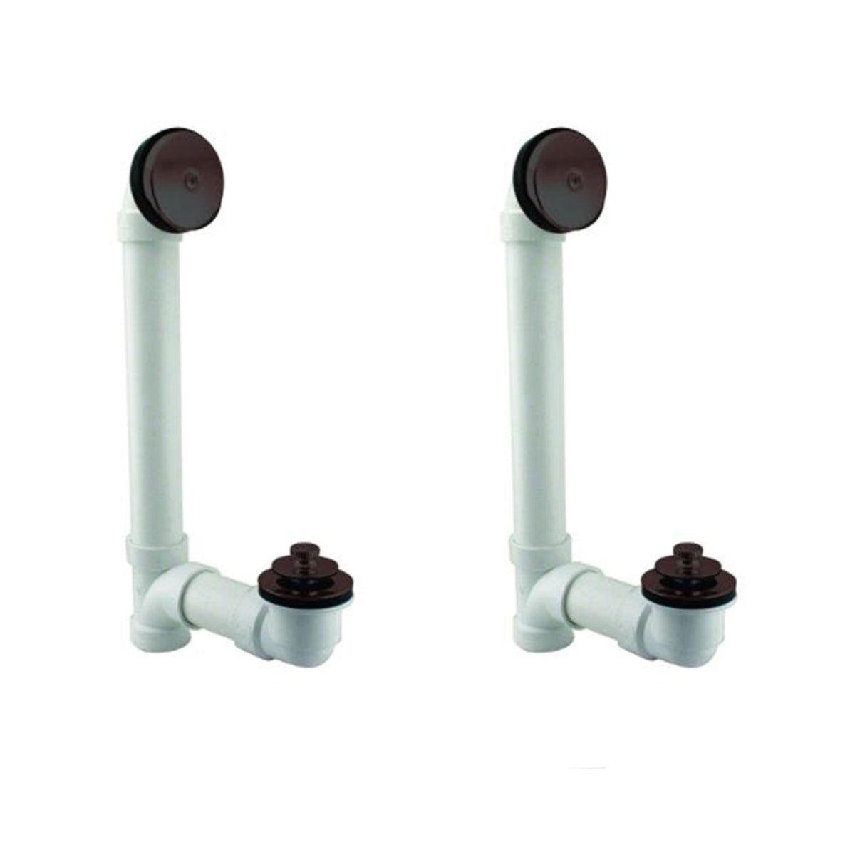 Westbrass D49721-62 1.5 In Pull Bath Waste & Overflow Drain Kit, Bronze (2 Pack)