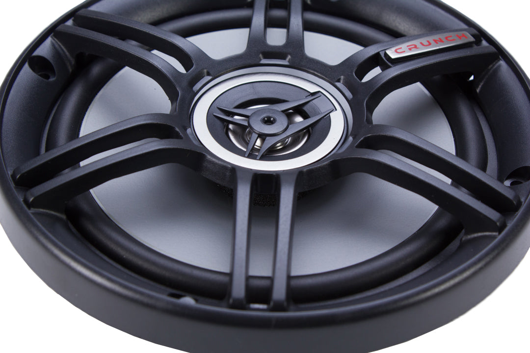 DS18 PRO 1" 350W Bullet Tweeter, Pair w/Crunch 300W 6.5" Speakers (2 Pairs)