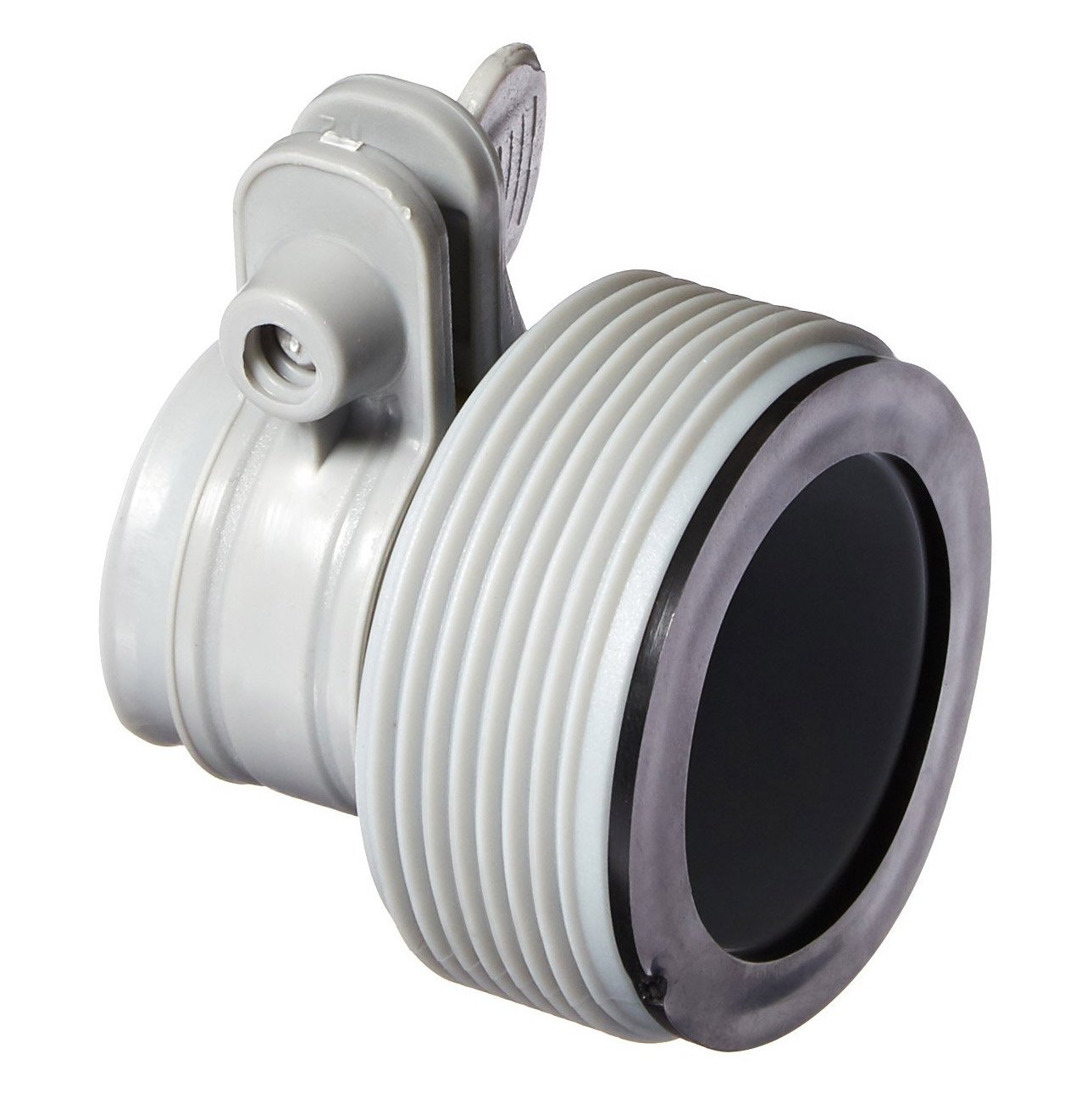 Intex Replacement Hose Adapter B with Collar (Pair) w/ Wall Mount Pool Skimmer