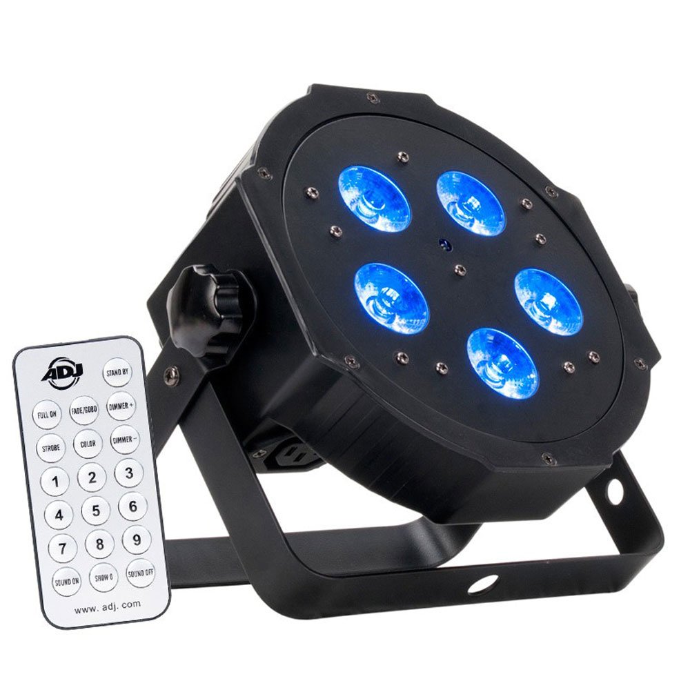 ADJ Mega Hex LED Can Light (4 Pack) & DJ Controller & DMX 10 Ft Cable (4 Pack)