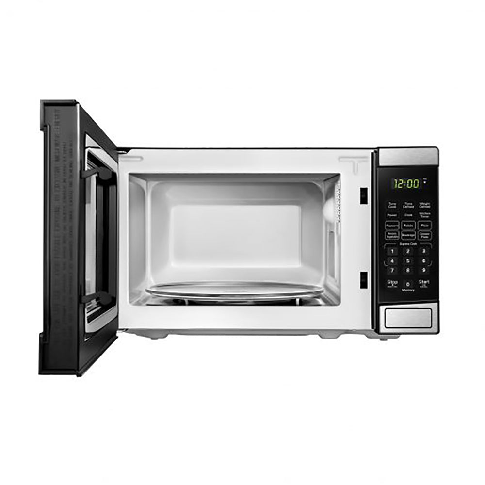 Danby 700W 0.7 Cubic Feet Convenient Stainless Steel Countertop Microwave, Black