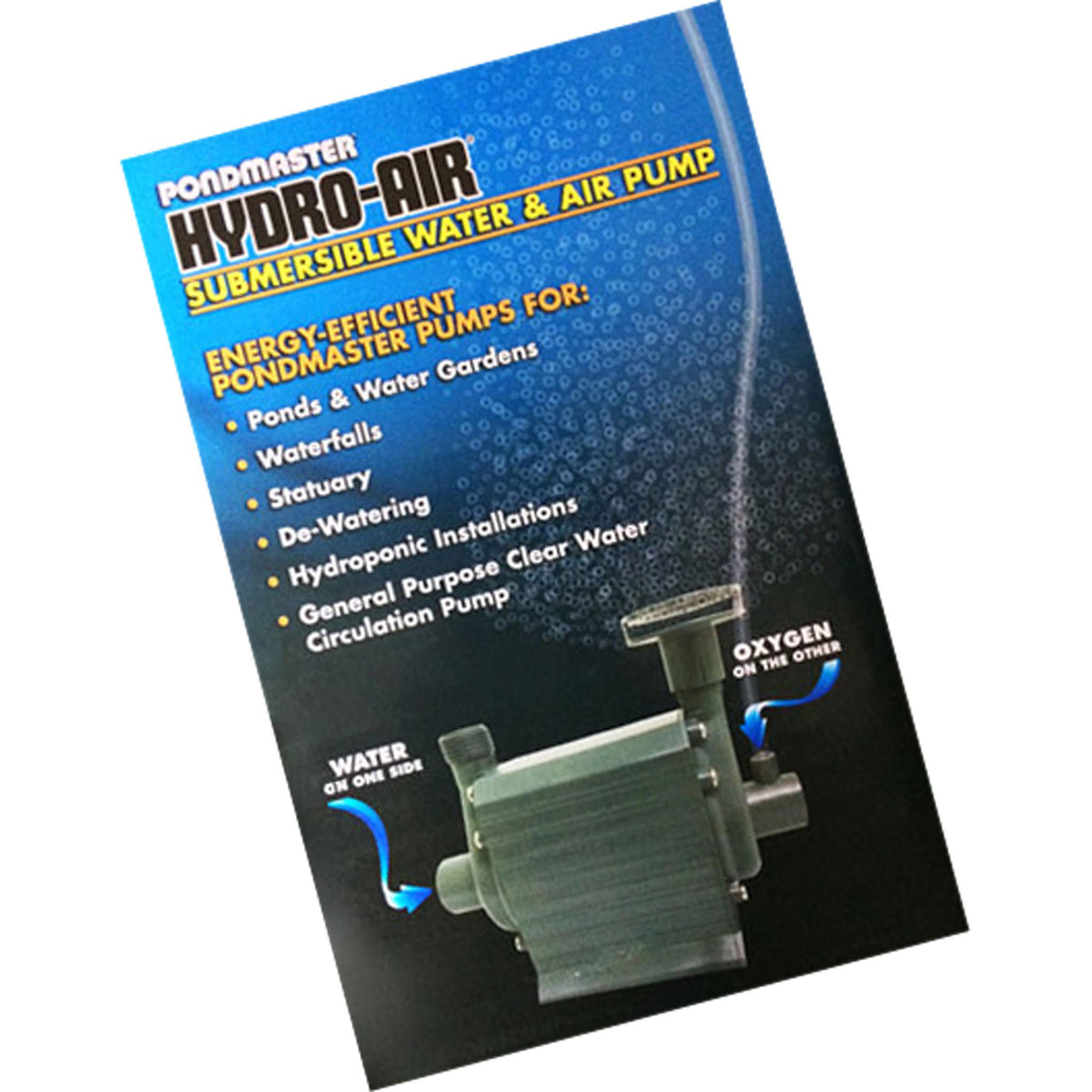 Pondmaster Hydro-Air Submersible Water & Air Combination Pond Garden Pump| 02795