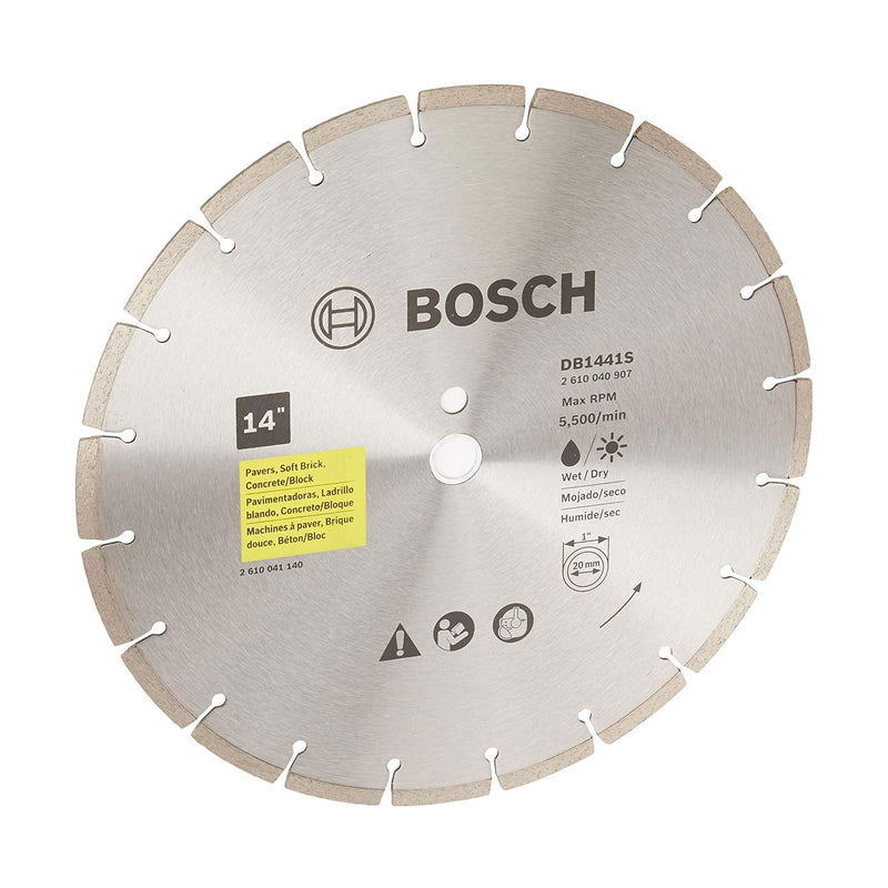 Robert Bosch Tool DB1441S 14 Inch Segmented Diamond Tipped High Speed Saw Blade