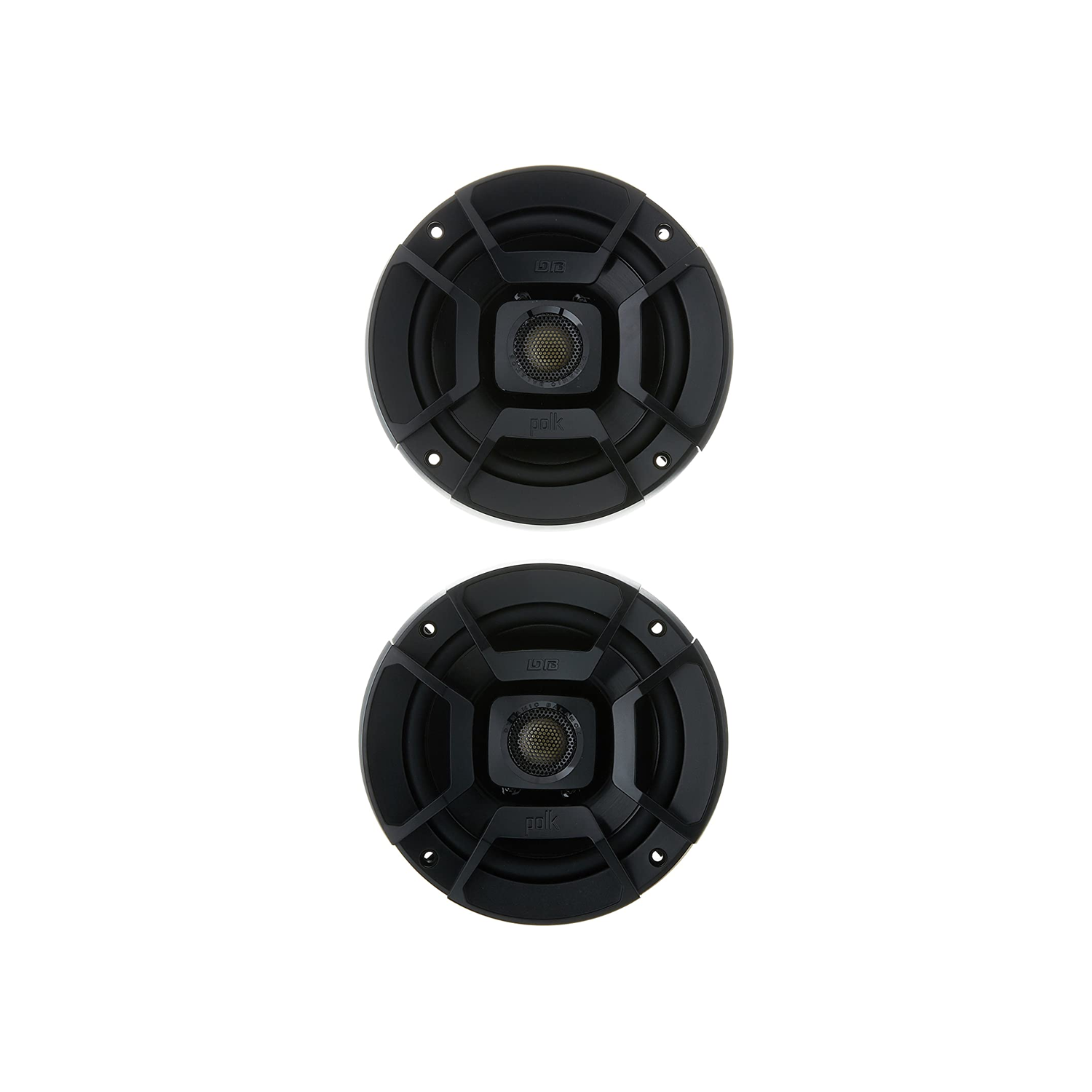 Polk Audio DB522 300 Watt RMS 5.25 Inch Coaxial Marine Certified Speakers, Black