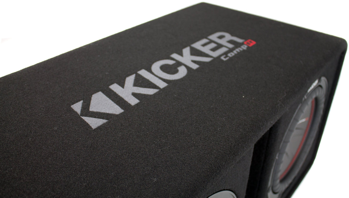 Kicker 10" 1600W 2-Ohm Vented Dual Loaded Car Enclosure Subwoofers (4 Pack)