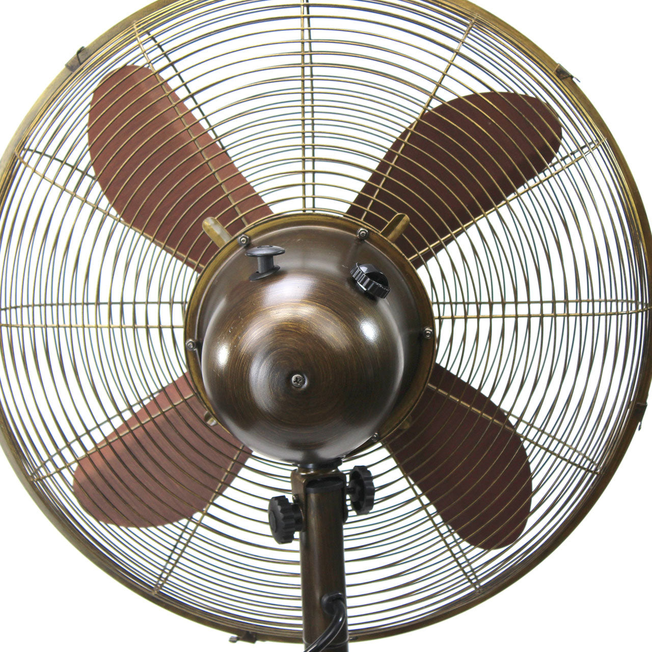 DecoBREEZE Adjustable Oscillating Outdoor Pedestal Fan Prestigious Brown (Used)