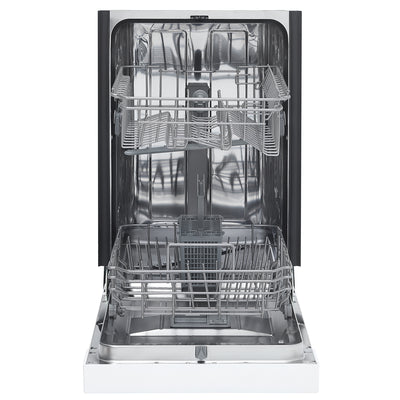Danby DDW1804EW 18 Inch Built In Kitchen Dishwasher with 6 Wash Cycles, White