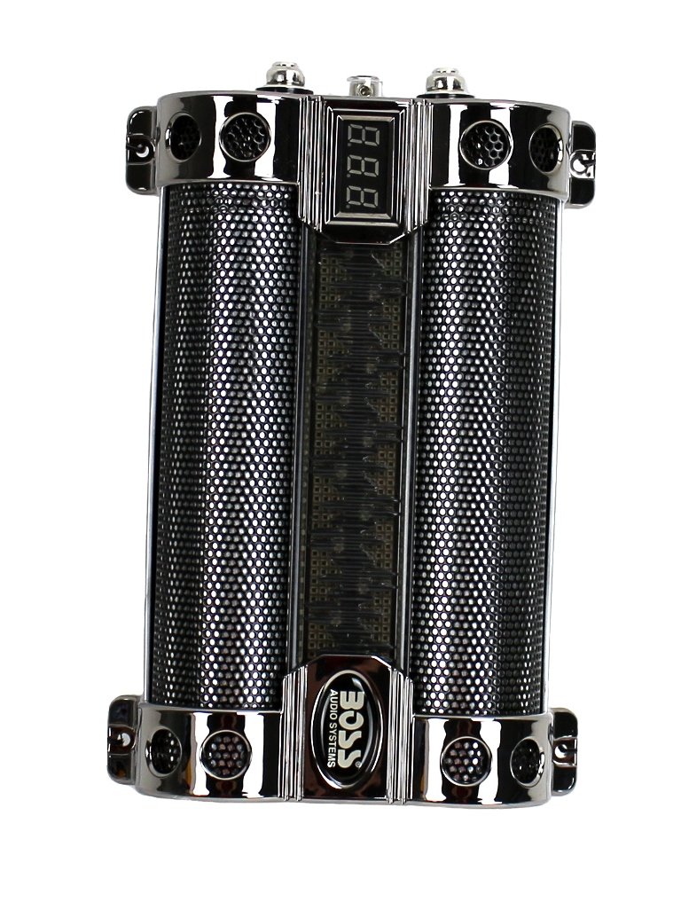 BOSS CAP8 8 FARAD LED Digital Voltage Display Car Audio Power Capacitor (4 Pack) - VMInnovations