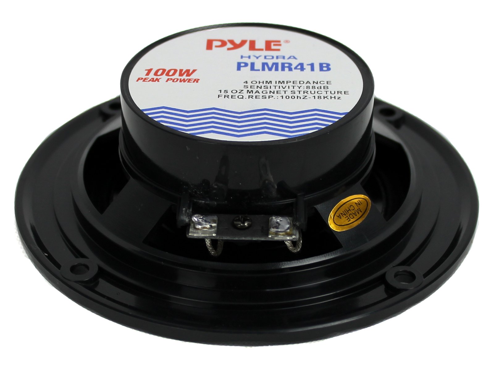 Pyle PLMR41B 4" 100W Dual Cone Waterproof Marine Boat Stereo Speakers PAIR (Certified Refurbished) - VMInnovations