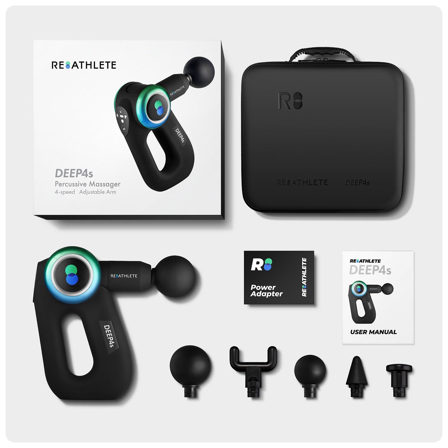 REATHLETE Percussive Therapy Device Handheld Massager Gun for Athlete (Open Box) - VMInnovations