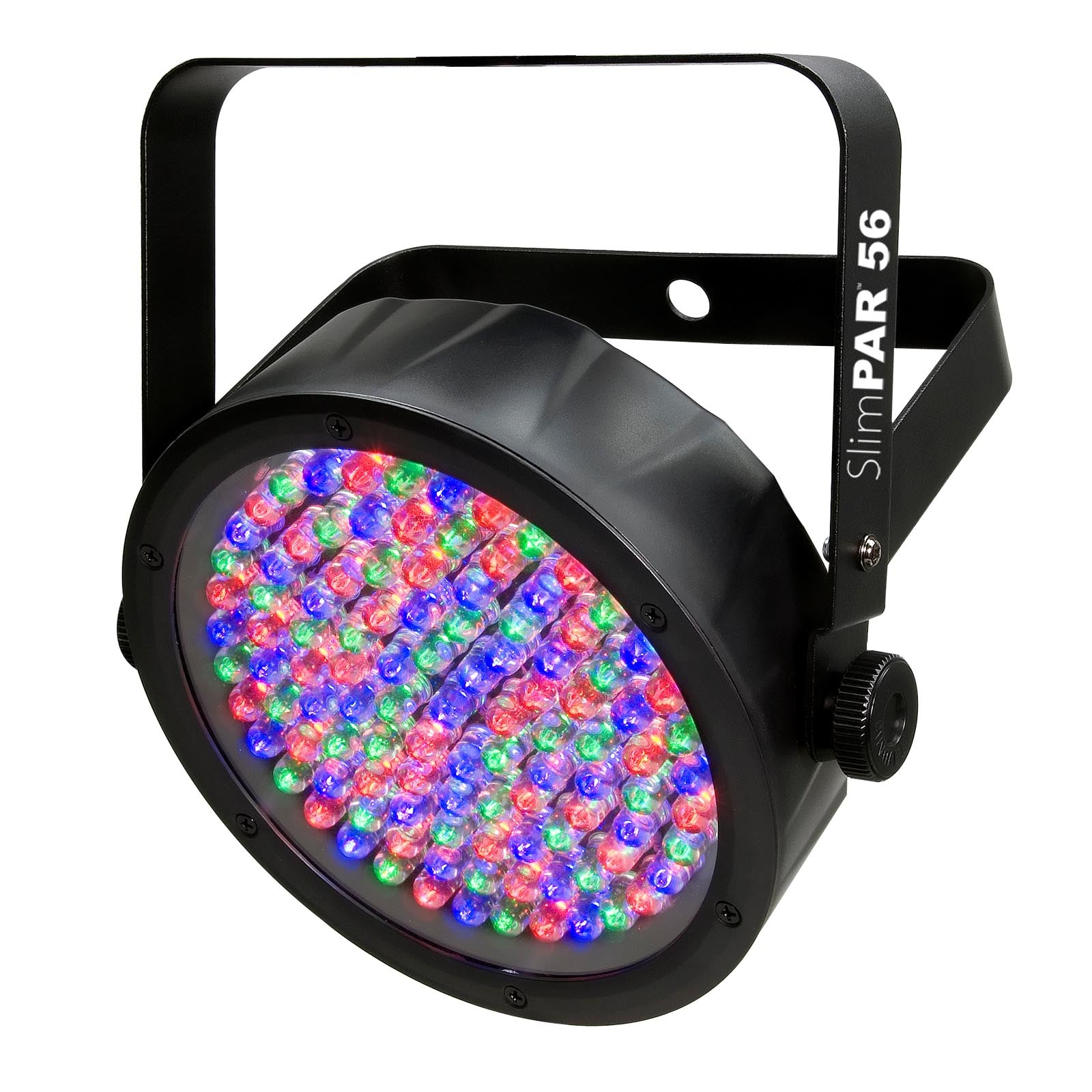 Chauvet DJ 56 LED DMX Slim Par Flat Can RGB Wash Light Effect Fixture (6 Pack)