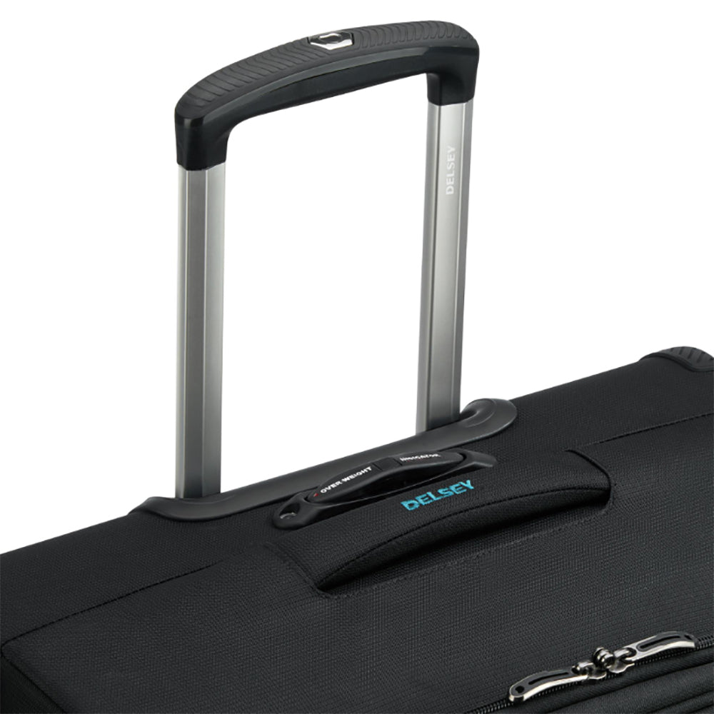 DELSEY Paris 25" Expandable Spinner Upright Hyperglide Luggage Suitcase, Black