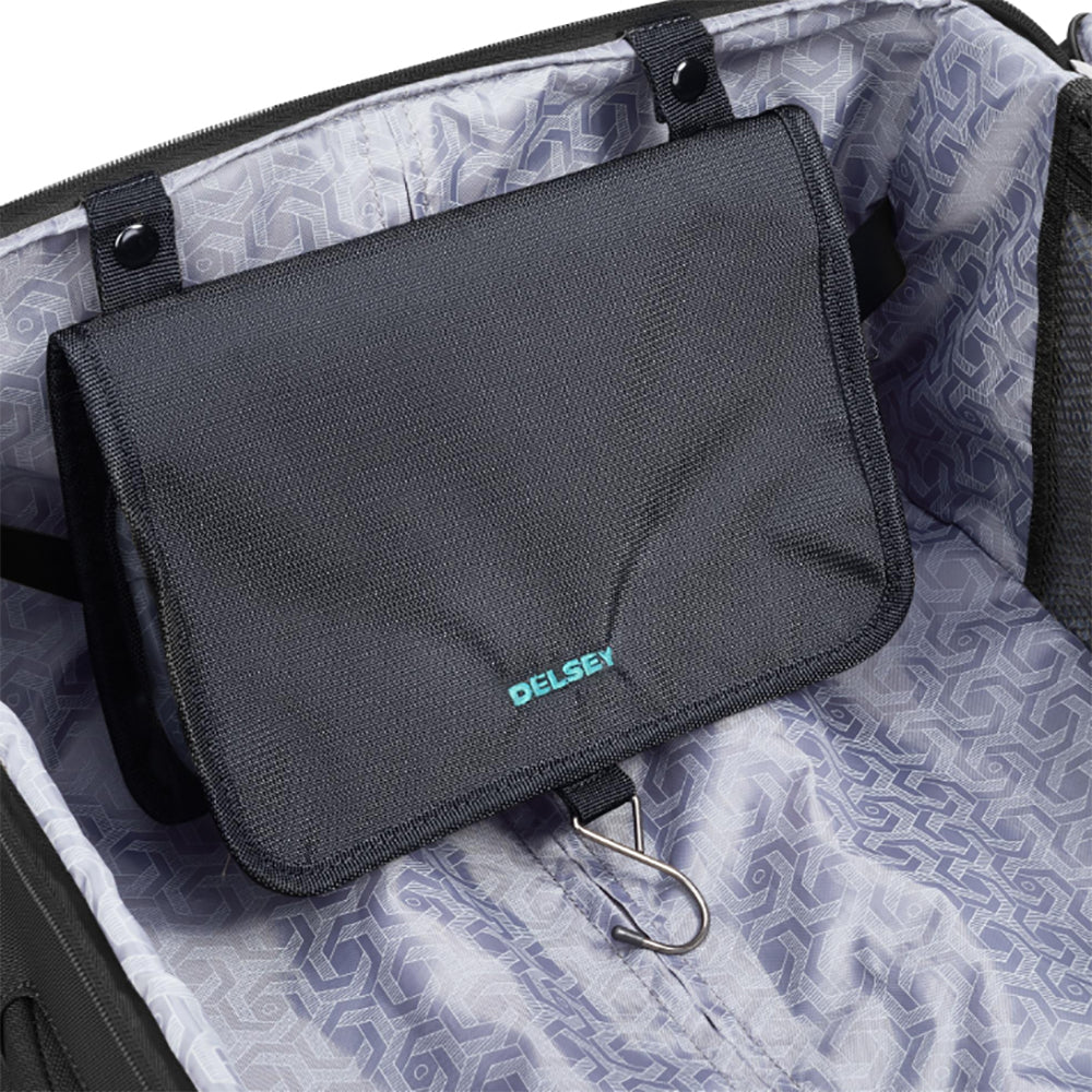 DELSEY Paris 25" Expandable Spinner Upright Hyperglide Luggage Suitcase, Black