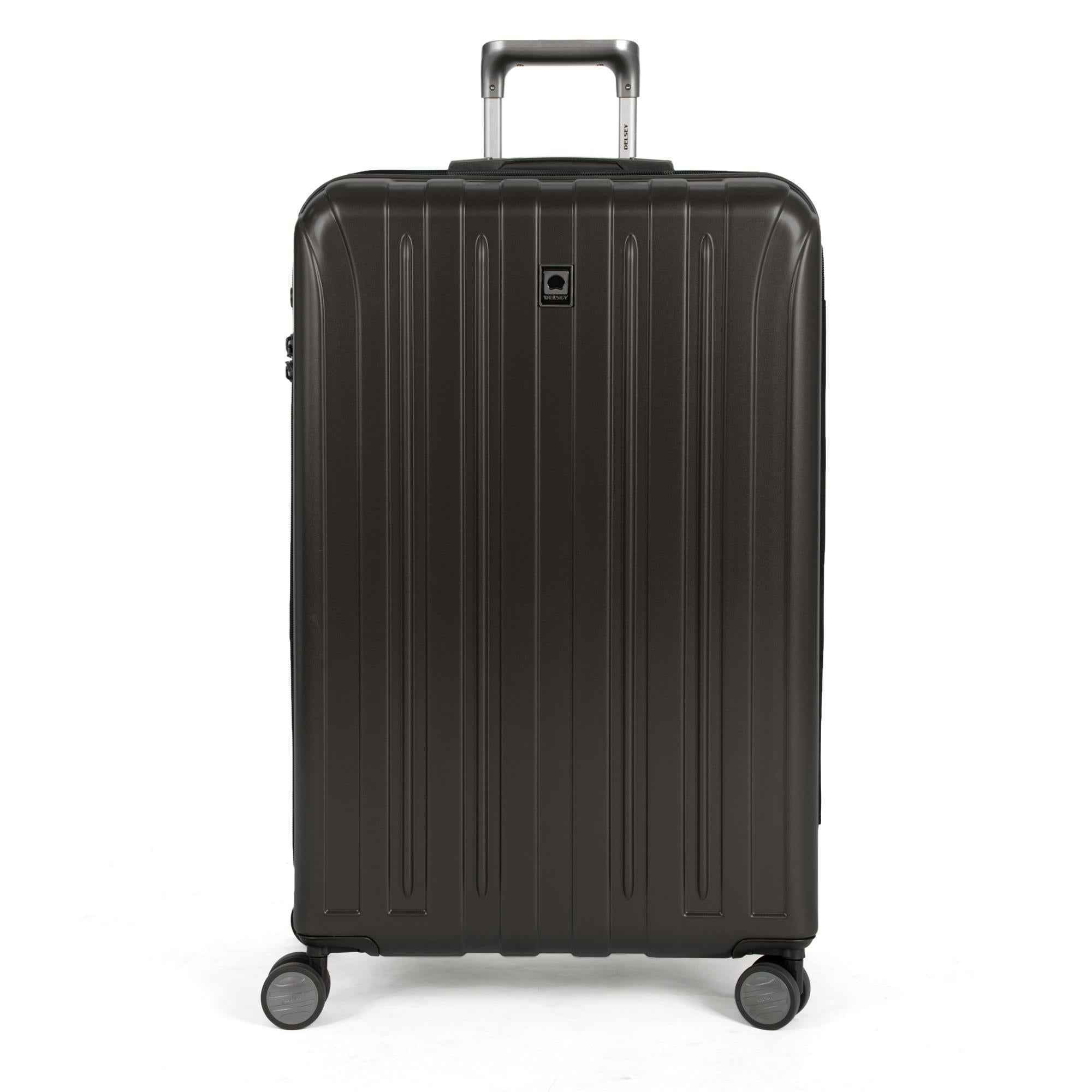 DELSEY Paris Titanium 29" Checked Spinner Rolling Luggage Suitcase (Open Box)