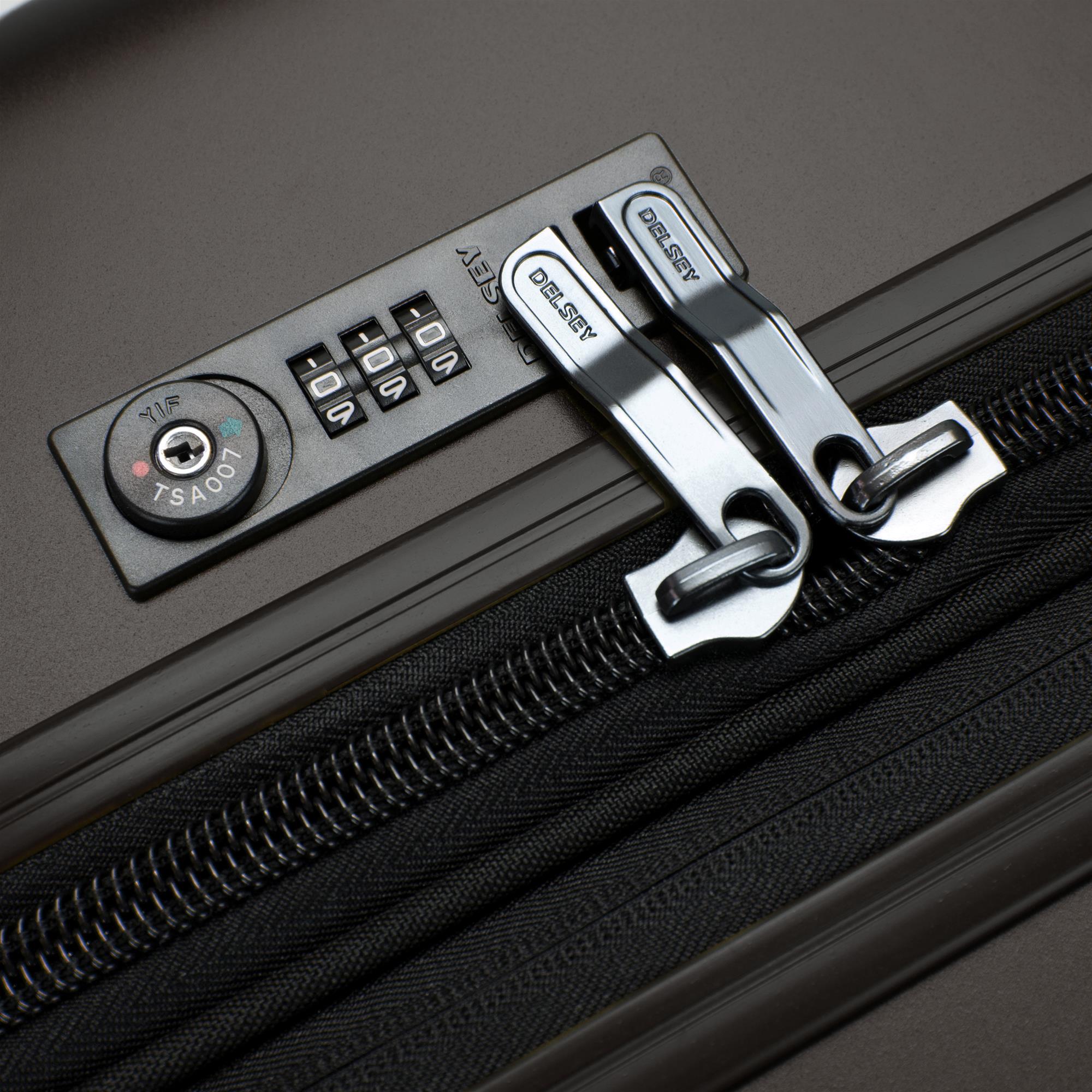 DELSEY Paris Titanium 29" Checked Spinner Rolling Luggage Suitcase (Open Box)