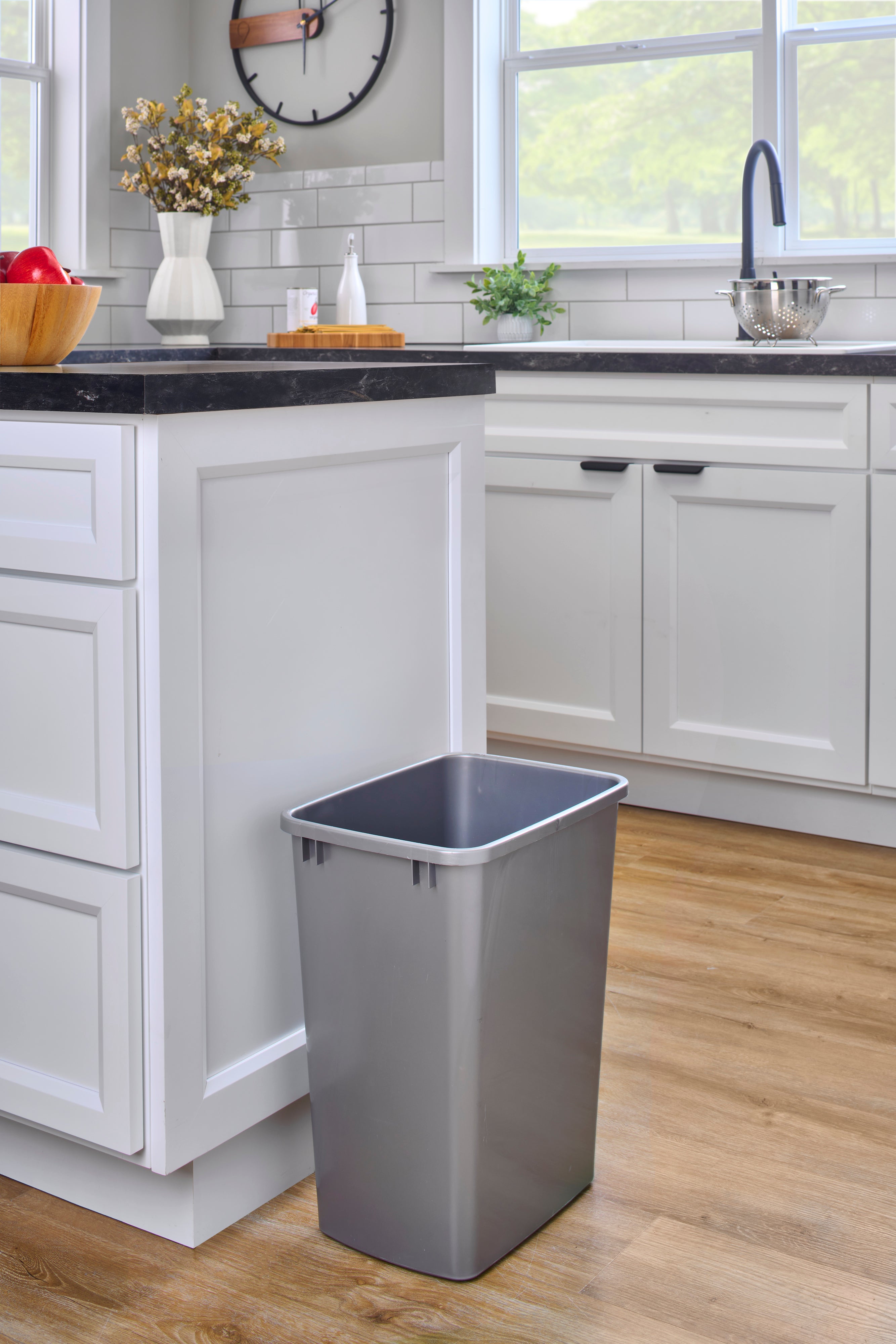 Rev-A-Shelf Polymer Replacement 35 qt. Trash Bin, Silver, 2 Pack, RV-35-17-2 - VMInnovations
