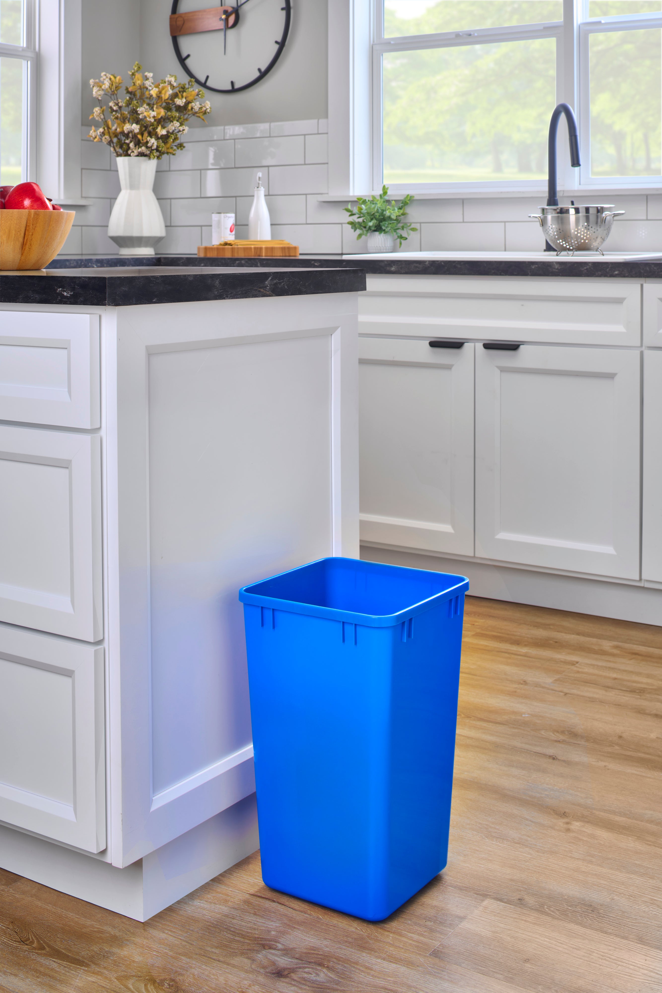 Rev-A-Shelf Polymer Replacement 27 qt. Trash Bin, Blue, 2 Pack, RV-1024-22-2 - VMInnovations