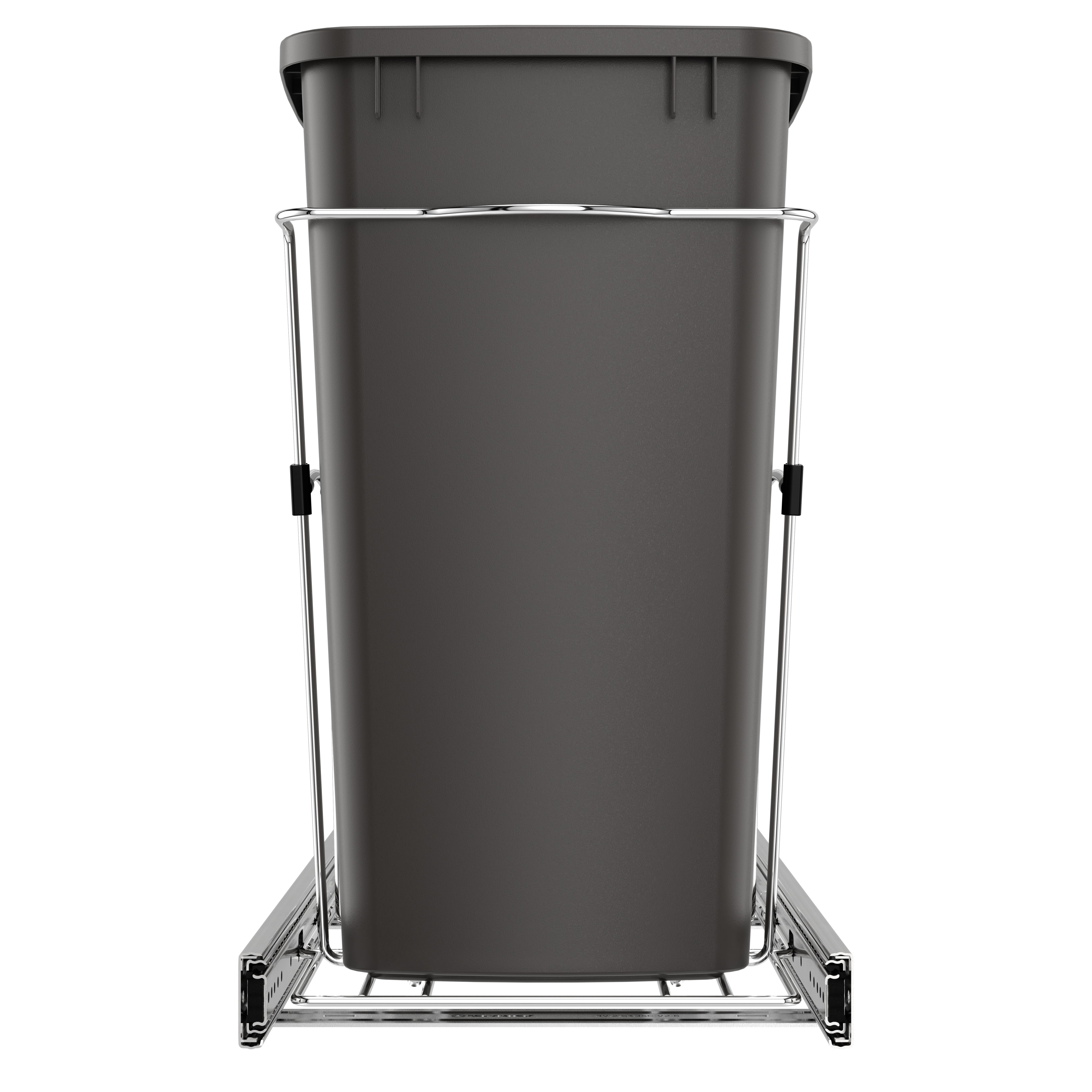 Rev-A-Shelf Single 35 Quart Cabinet Pullout Waste Container, Gray (Open Box)