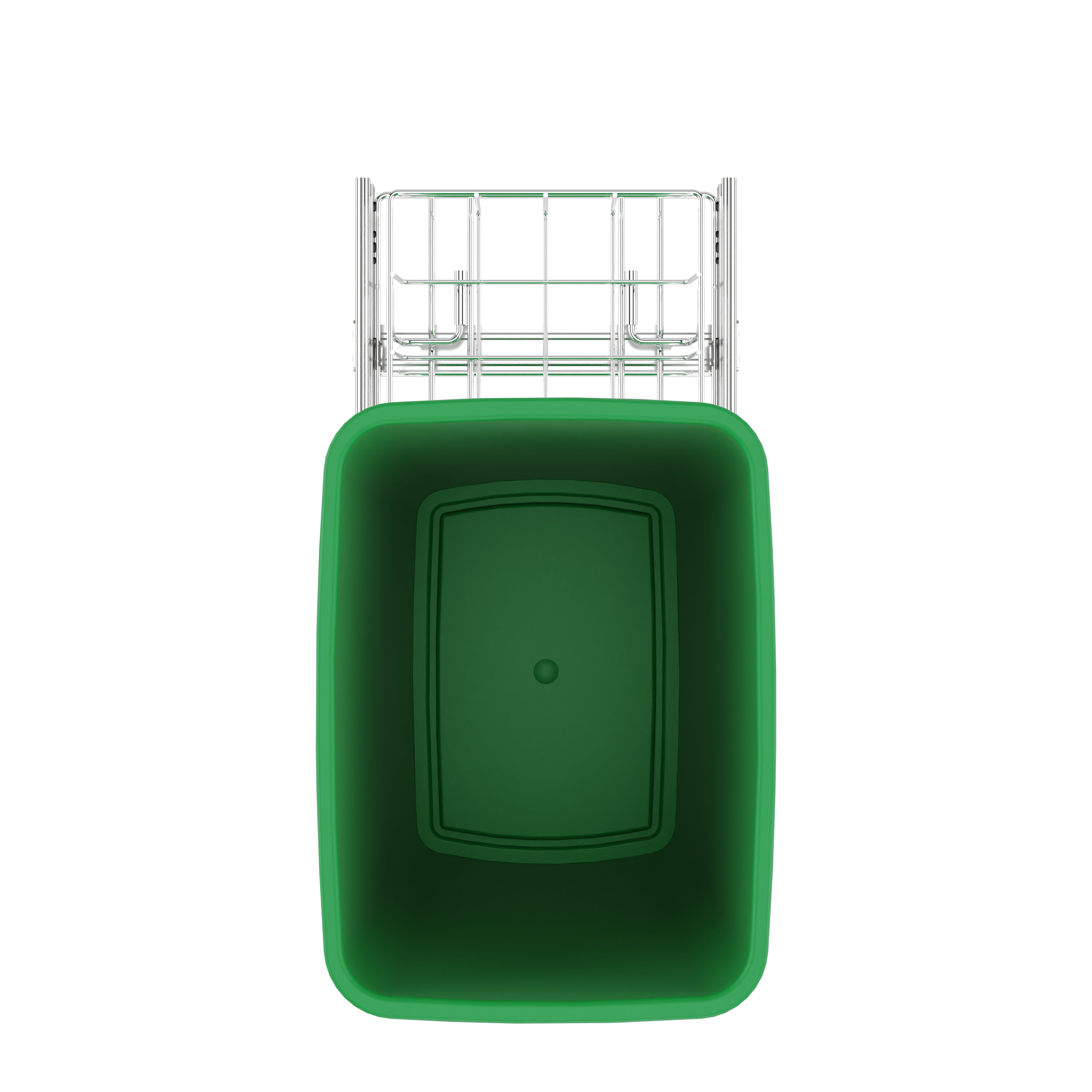 Rev-A-Shelf Pullout Trash Can 35 qt. for Kitchen Cabinets, Green, RV-12KD-19C-S