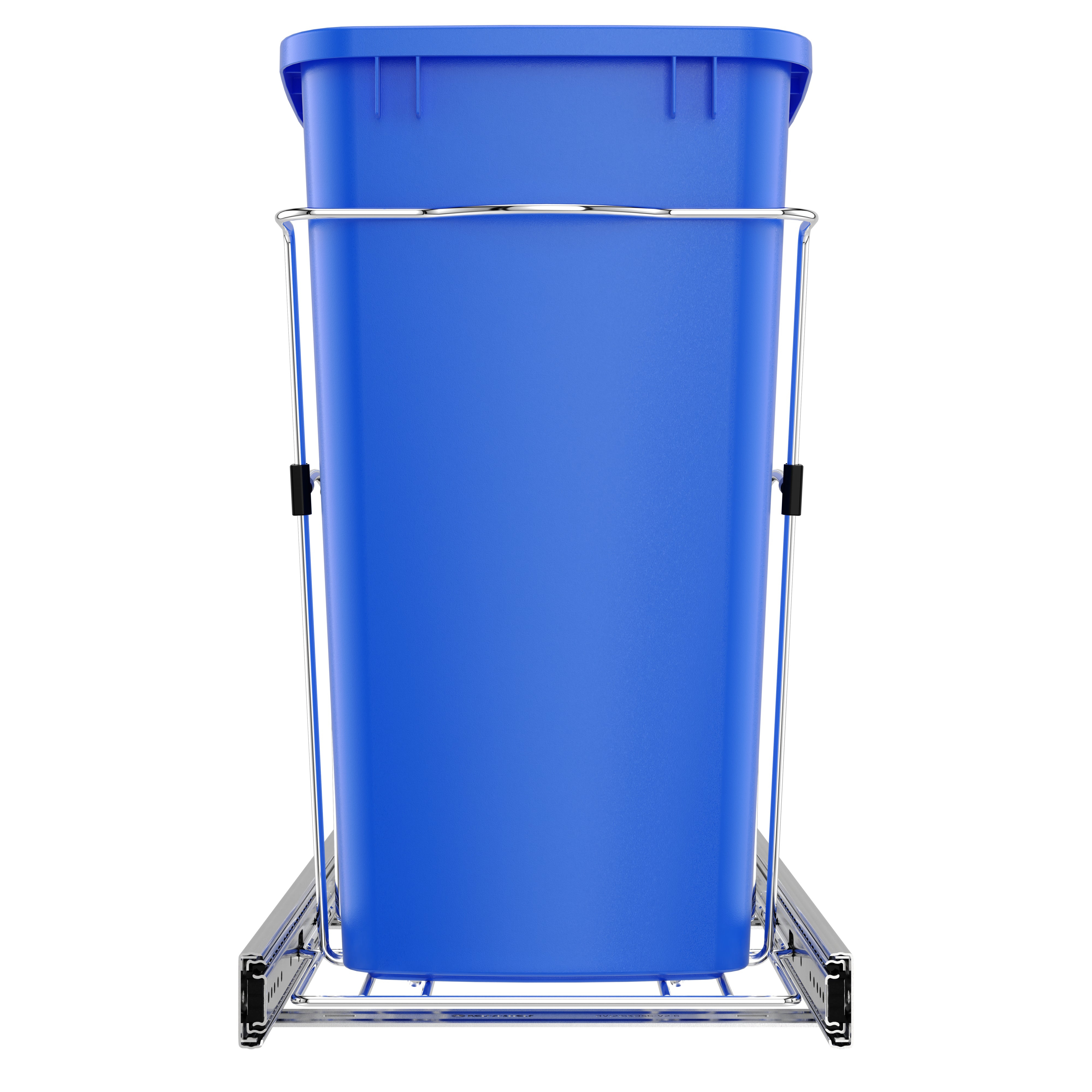 Rev-A-Shelf Pullout Trash Can 35 qt. for Kitchen Cabinets, Blue, RV-12KD-22C-S - VMInnovations
