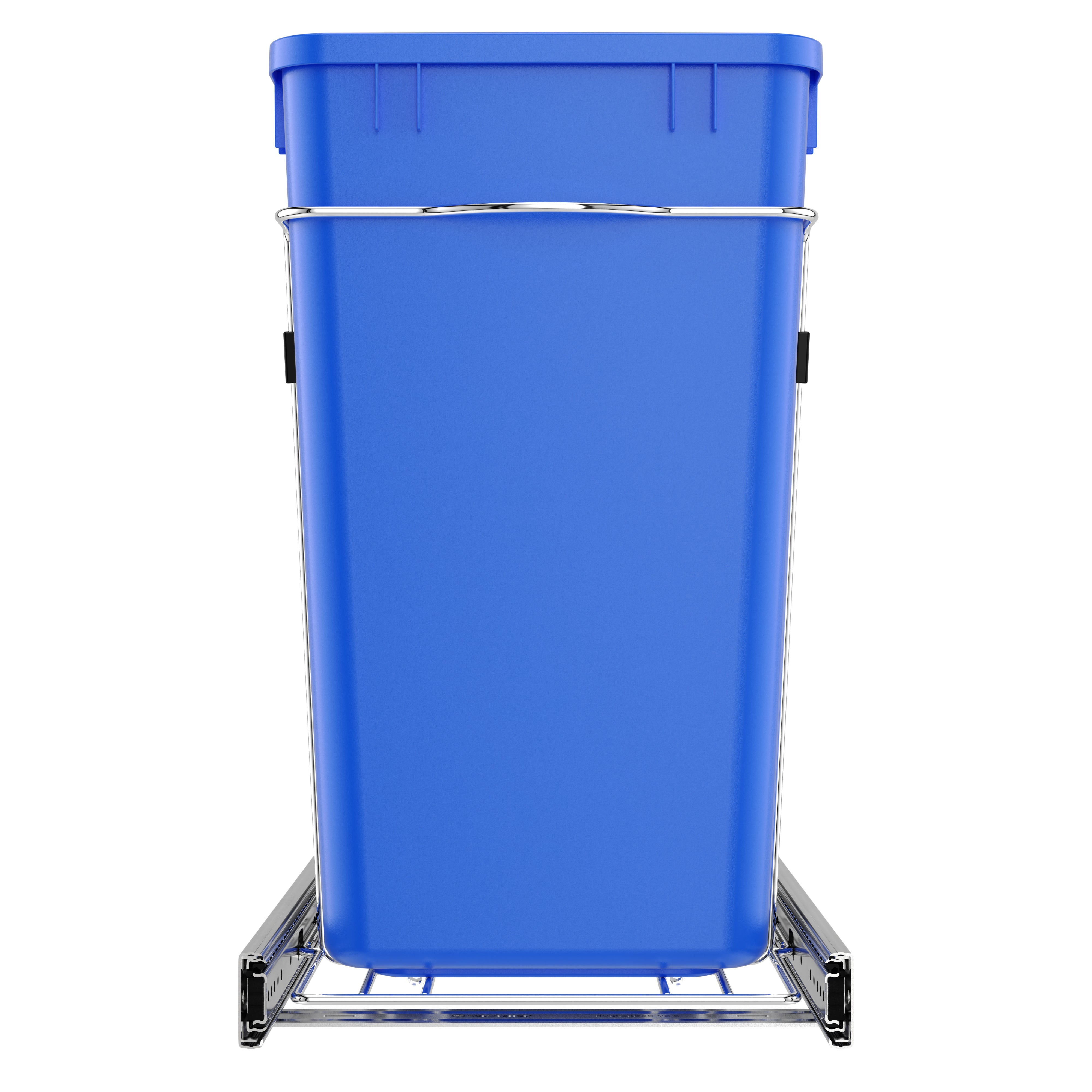 Rev-A-Shelf Double Pullout Trash Can 27 qt. for Kitchen, RV-15KD-2218C-S - VMInnovations