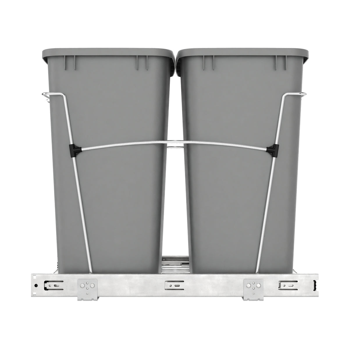Rev-A-Shelf RV-18KD-17C S Double 35 Quart Pull-Out Waste Bin Containers (Used)